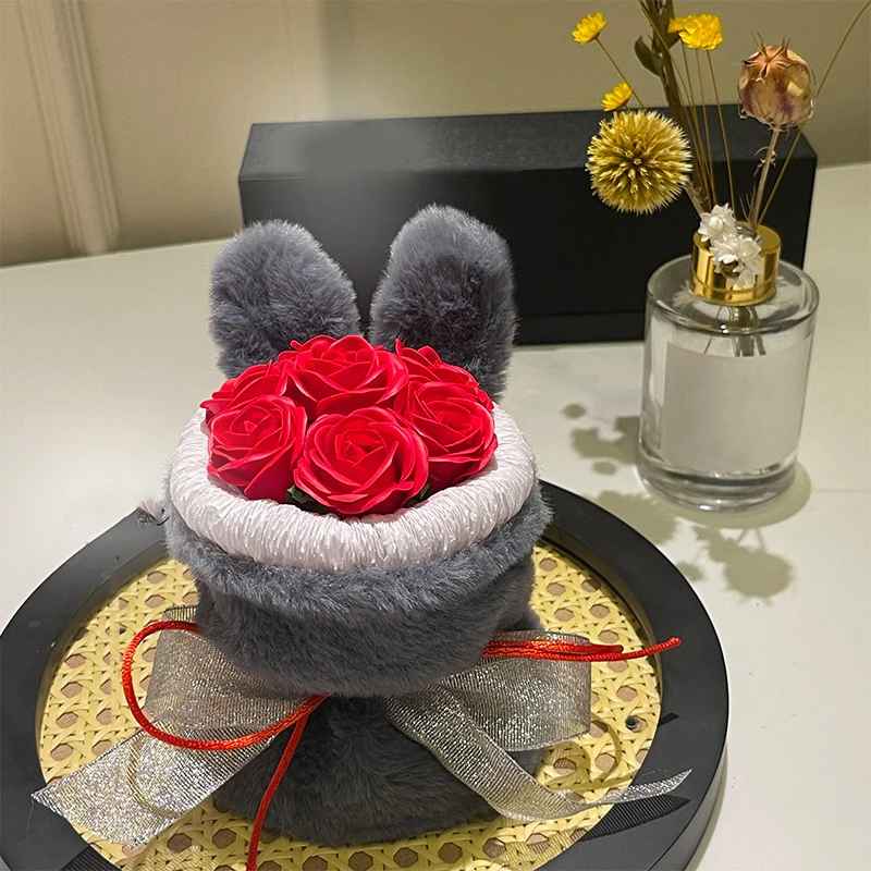 Rabbit Ear Shape Eternal Rose Flower Bouquet