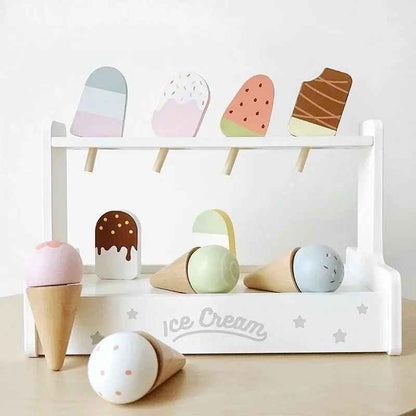 Wooden Ice Cream Pretend Toys