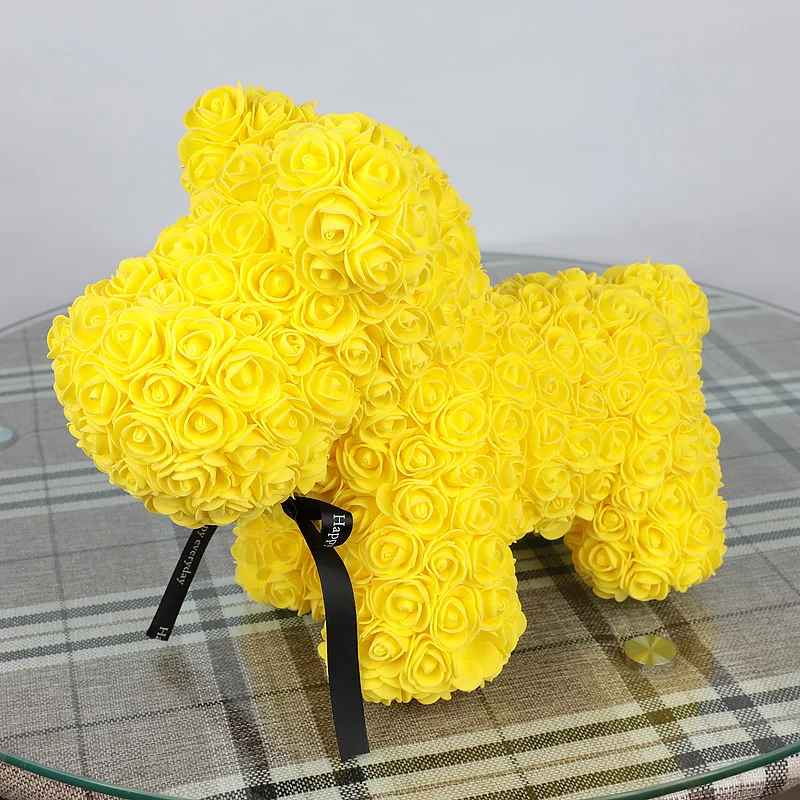 Eternal Teddy Rose Dog Artificial Flowers