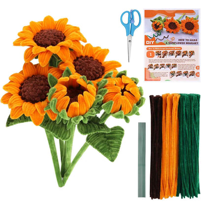 180/430/690 Pcs DIY Materials for Artificial Sunflower