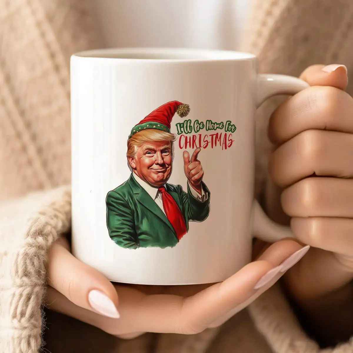 11oz Christmas Elf Ceramic Mug