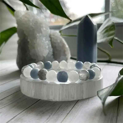 Inner Peace Blue Crystal Natural Stone Bracelet