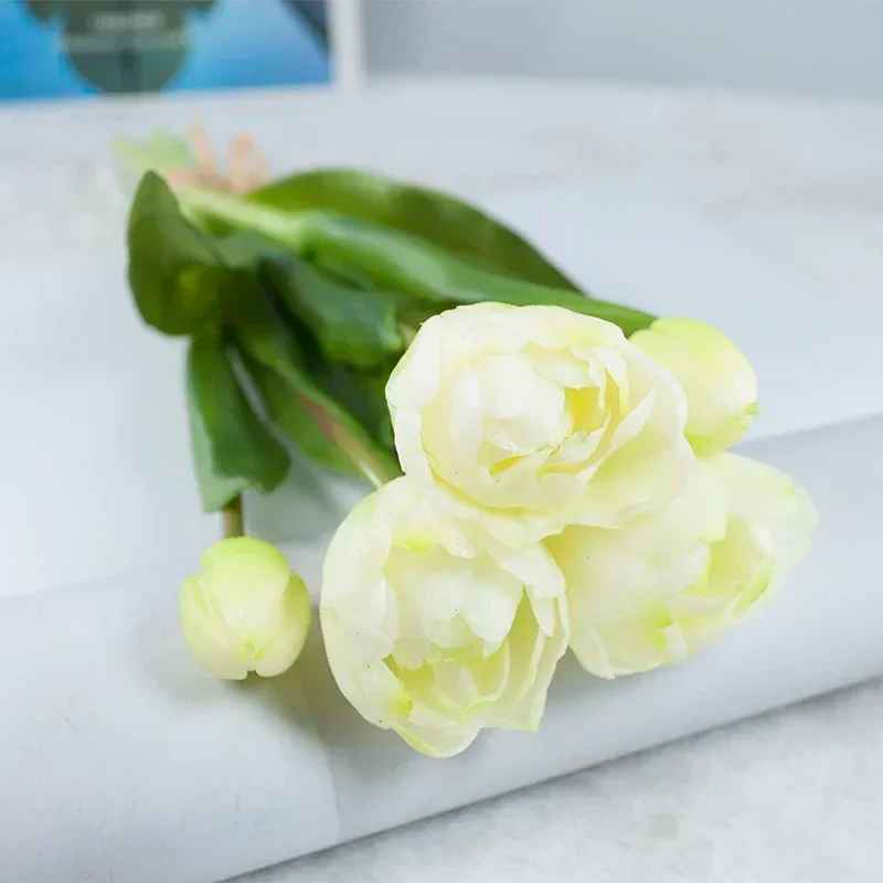 Eternal 40CM Silicone Artificial Tulip Flower Bouquet