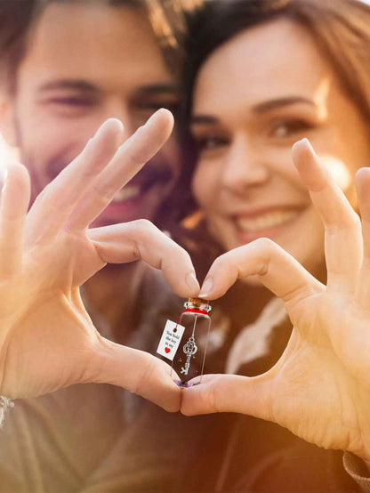 Love Wishing Bottle Cork Vial Decor