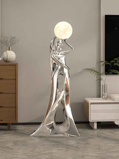 Modern Abstract Girl Art Sculpture Ornament Statue