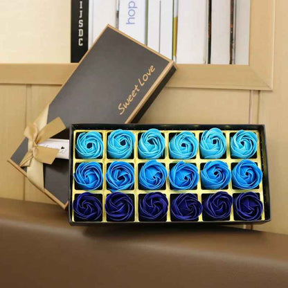 Romantic 18pcs Soap Rose Flowers Gift Box