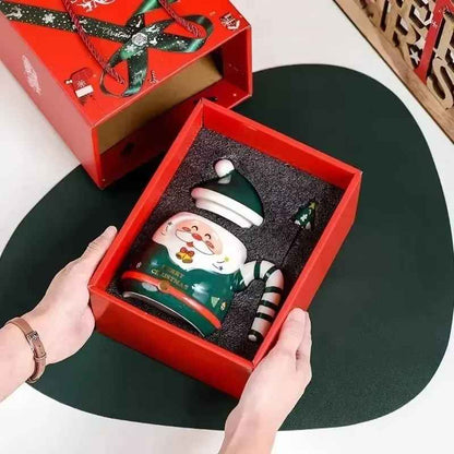 Cartoon Creative Christmas Ceramic Cup Gift Box