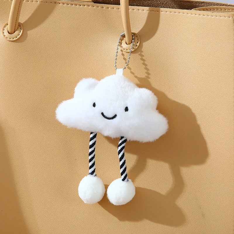 1Pc Cute Cloud Plush Stuffed Keychain Doll