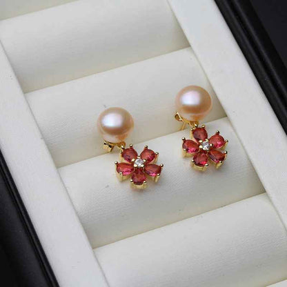 Beautiful Dangling Natural Freshwater Pearl Earrings