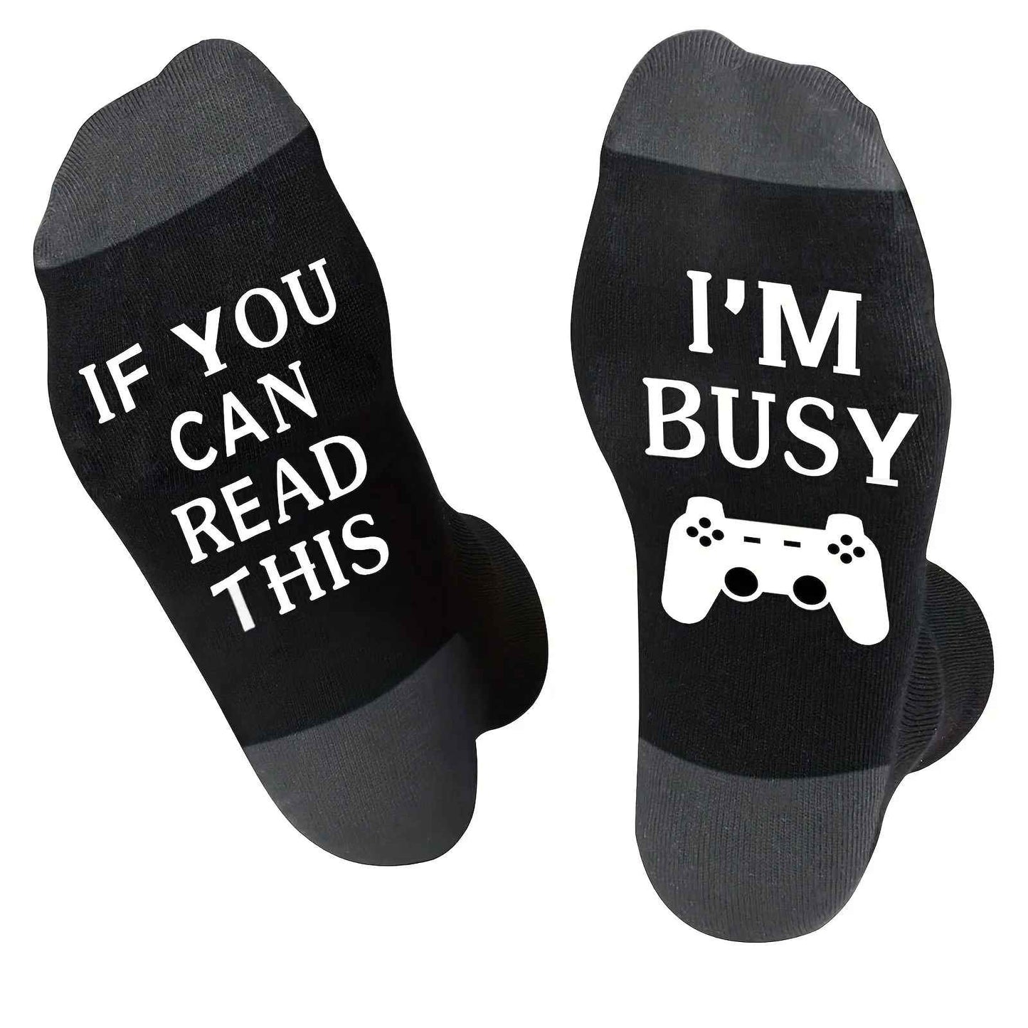 1 Pair 'I Am Gaming' Funny Cotton Socks