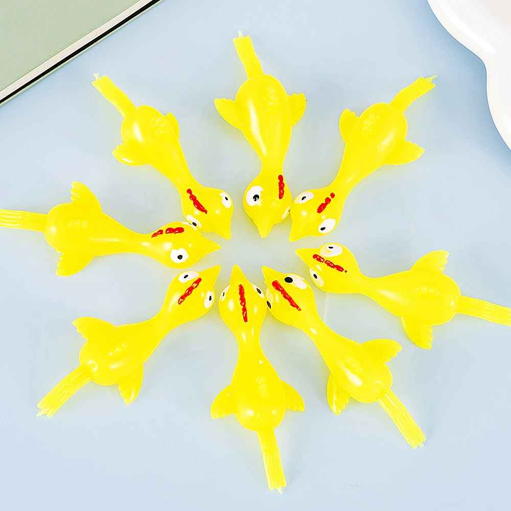 30Pcs Fun Soft Plastic Finger Catapult Chicken Game