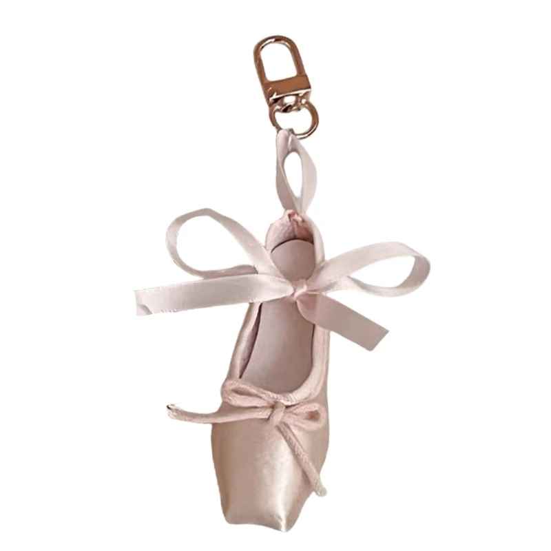 Elegant Ballet Shoes Keychain