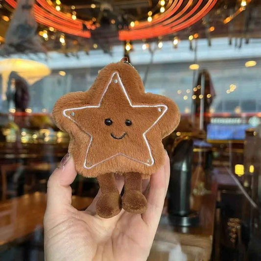 Christmas Star Biscuit Tree Doll Keychain