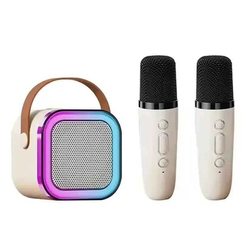 K12 Portable Bluetooth Karaoke Machine with 2 Wireless Microphones