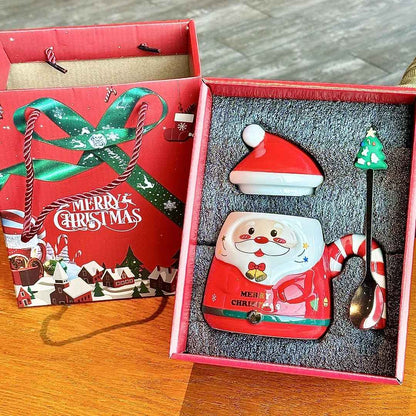 Cartoon Creative Christmas Ceramic Cup Gift Box