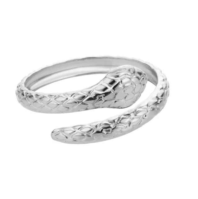 Snake Stainless Steel Open Adjustable Ring