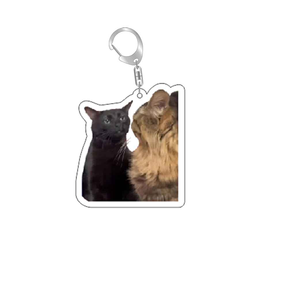 Funny Cat Memes Series Keychain