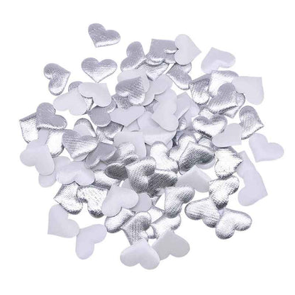 100Pcs 35mm Romantic Sponge Satin Fabric Heart Petals – Wedding Confetti, Table & Bed Decor, Valentine’s Day Decoration