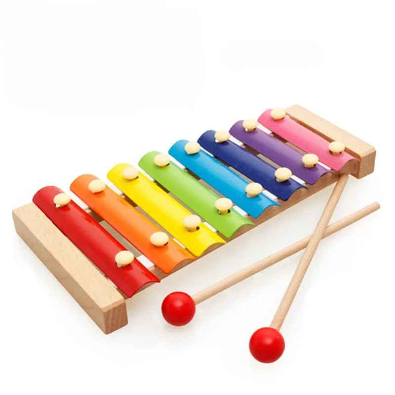 Wooden 8 Tones Multicolor Xylophone Toy