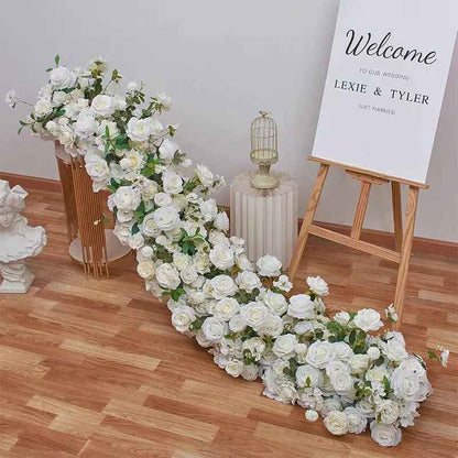 5D Luxury Artificial Flowers Runners - Wedding Background Table Centerpiece Wall Arch Flower Arrangement Decoration