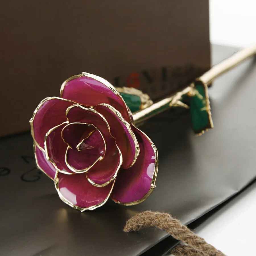 24K Eternal Gold Plated Artificial Rose