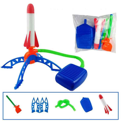 Outdoor Air Rocket Foot Pump Launcher Toy