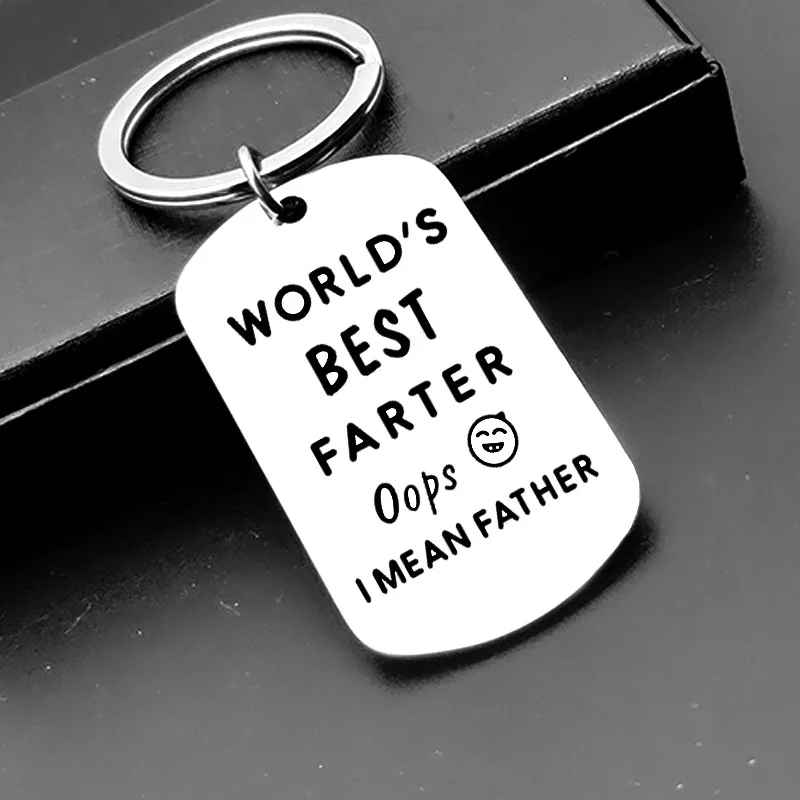 "World's Best Farter" Dad Keychain Gift – Funny Father's Day Gift