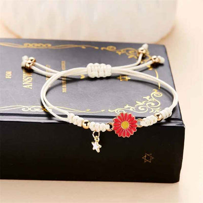 Cute Sunflower Daisy Adjustable Bracelet