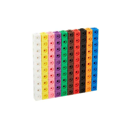 Kids 100pcs Mathematics Linking Cubes Blocks Toys