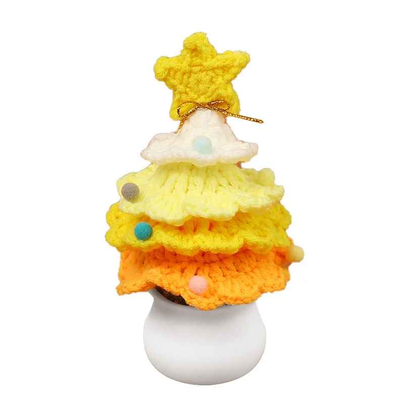 Crochet Flowers Hand-knitted Artificial Christmas Tree