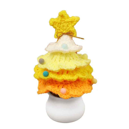 Crochet Flowers Hand-knitted Artificial Christmas Tree