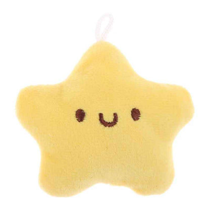 1Pc Cute Star Plush Toy Doll Squeak Keychain