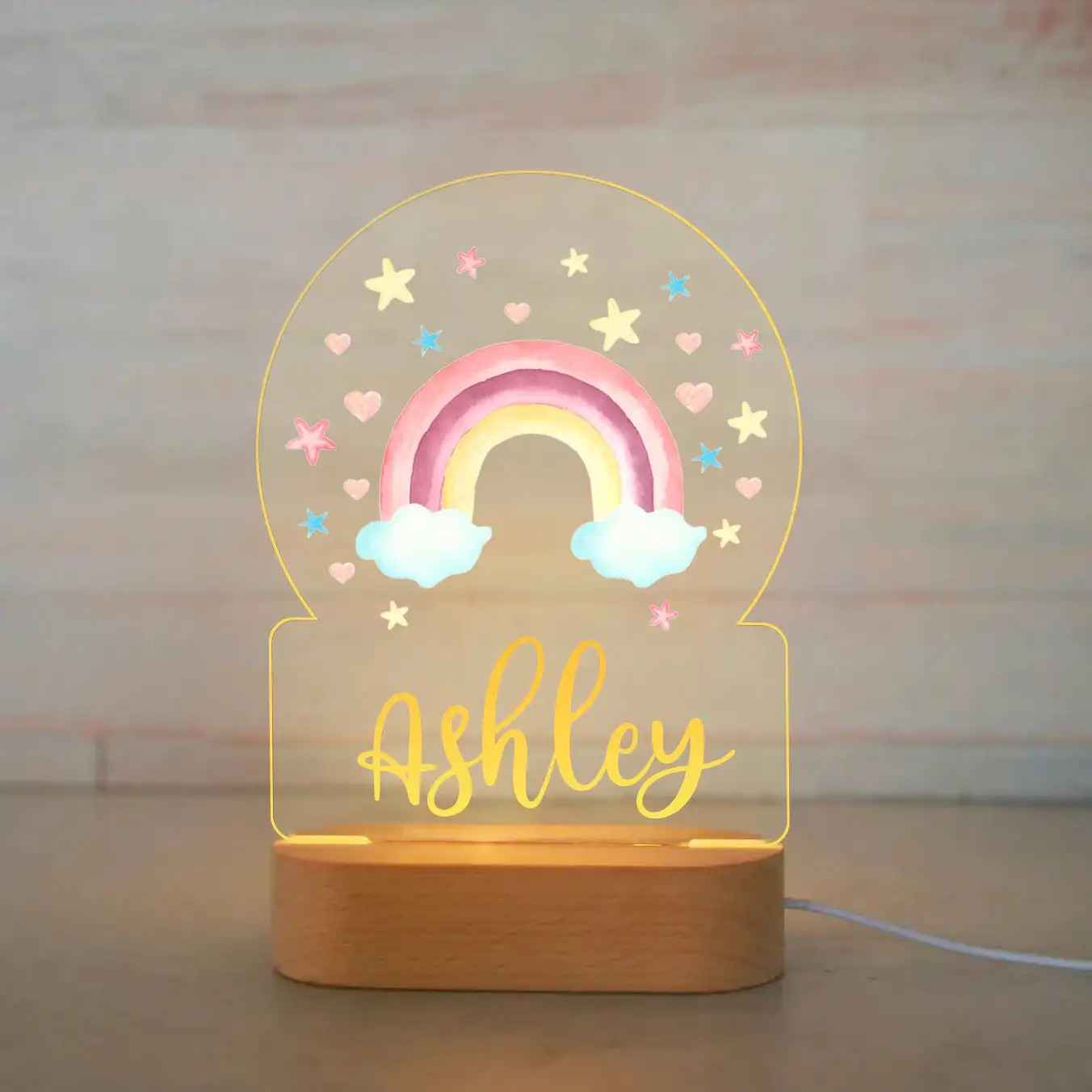 Personalized Children Animal Night Acrylic Lamp