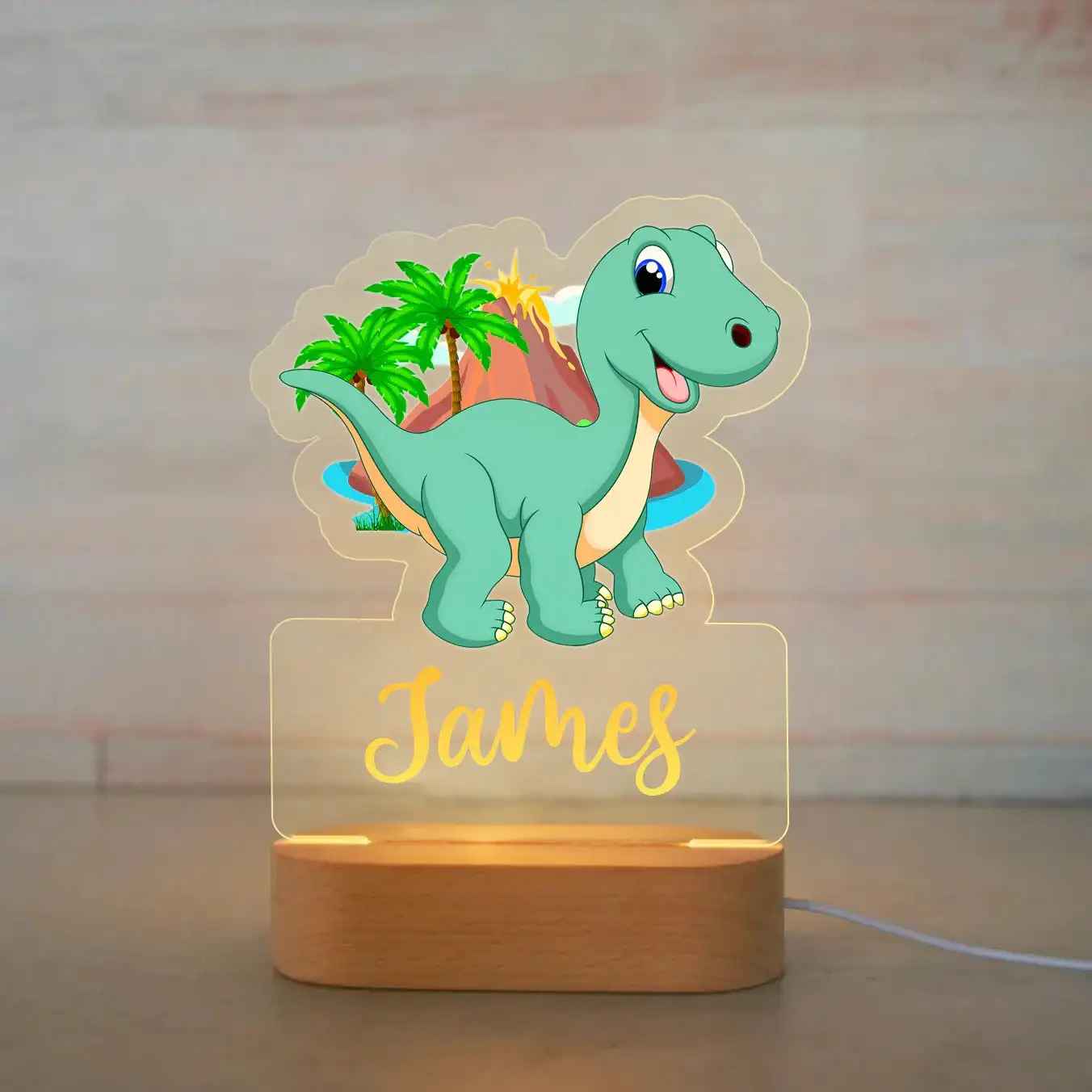 Personalized Children Animal Night Acrylic Lamp