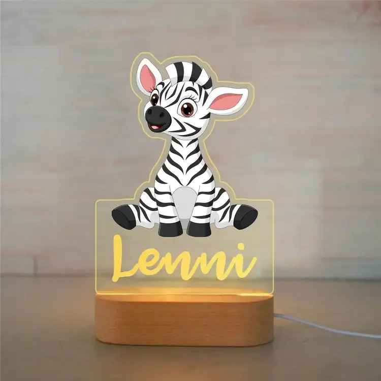 Personalized Children Animal Night Acrylic Lamp