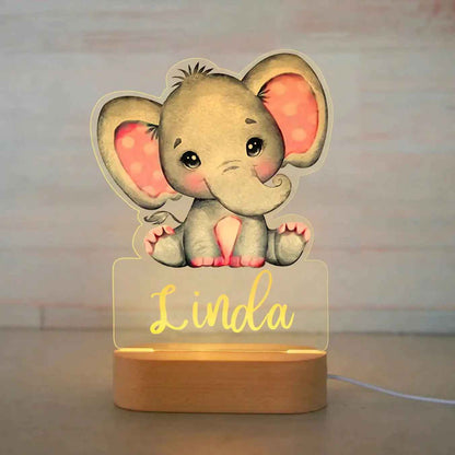 Personalized Children Animal Night Acrylic Lamp