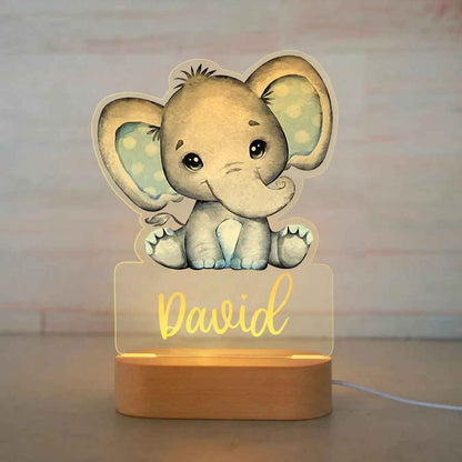 Personalized Children Animal Night Acrylic Lamp