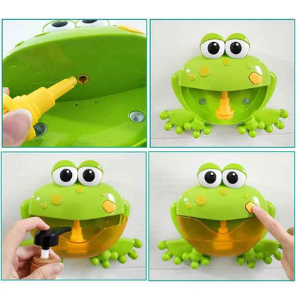 Kids Frog Bubble Machine Music Bath Toy