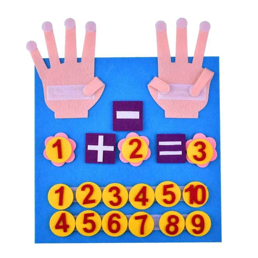 Kids Montessori Felt Finger Counting Numbers Toy