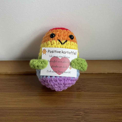 Colorful Positive Emotional Support Potato Doll with Card