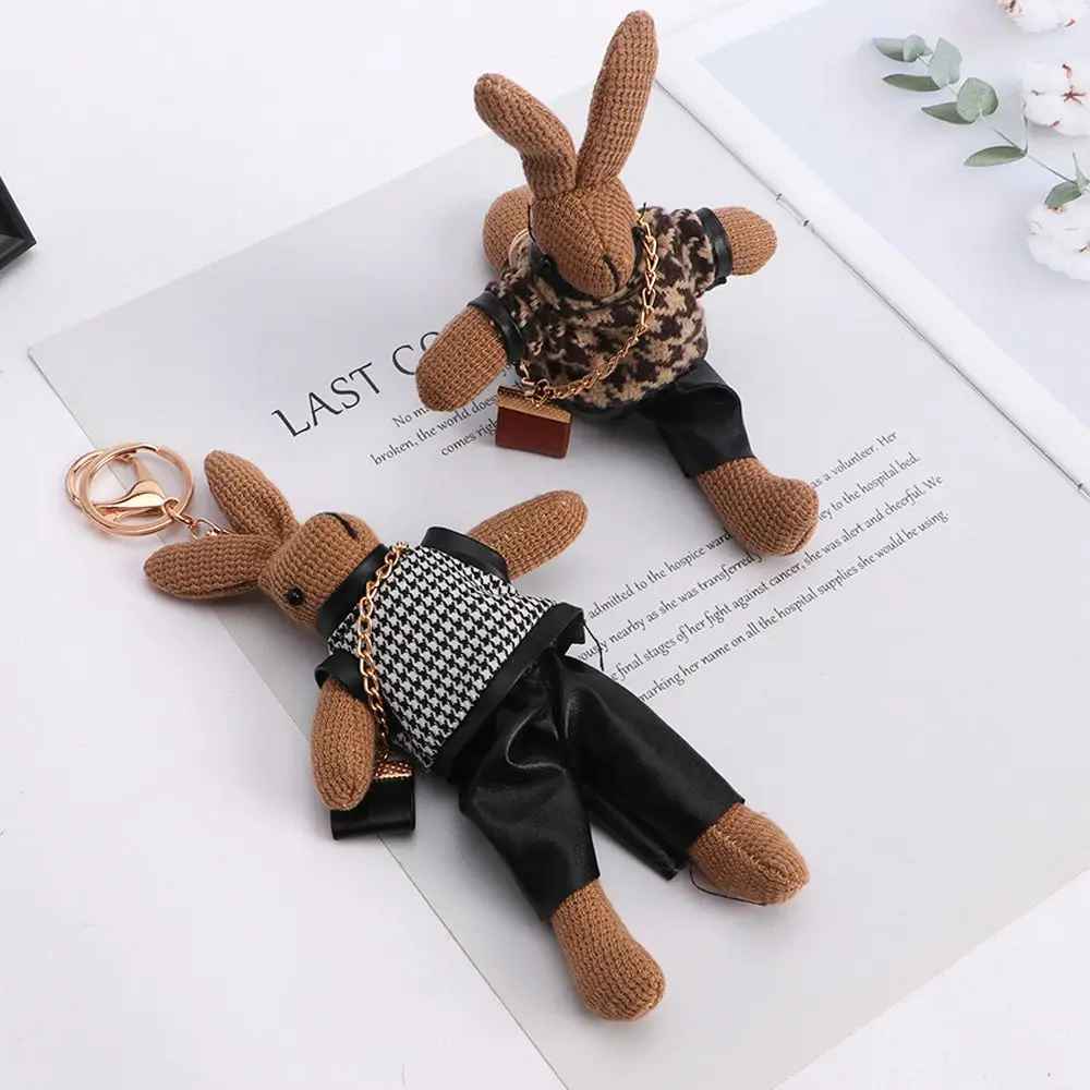 Doll Fashion Rabbit with Bag Keychain