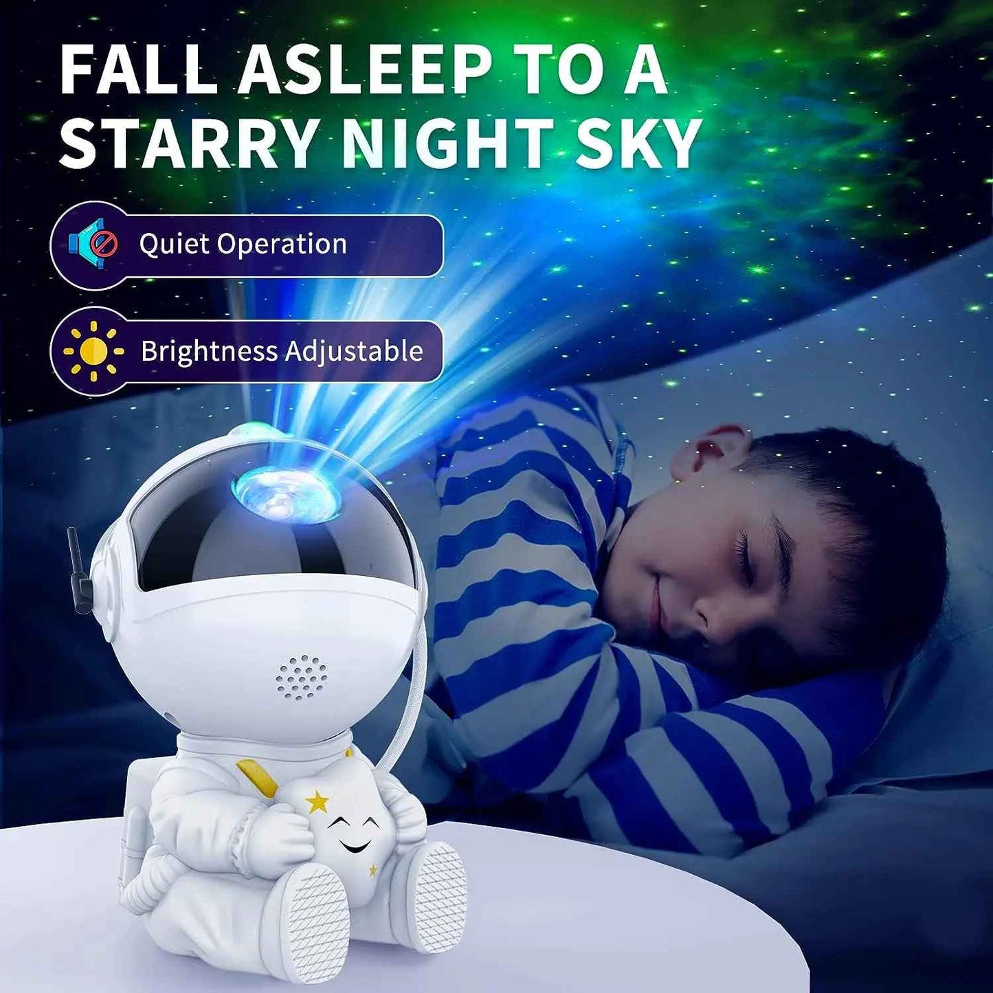 Astronaut LED Galaxy Star Projector Night Light