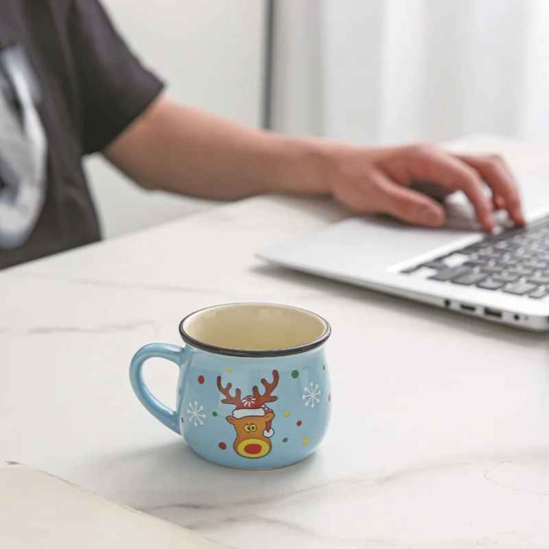 150mL Ceramic Cartoon Christmas Mug