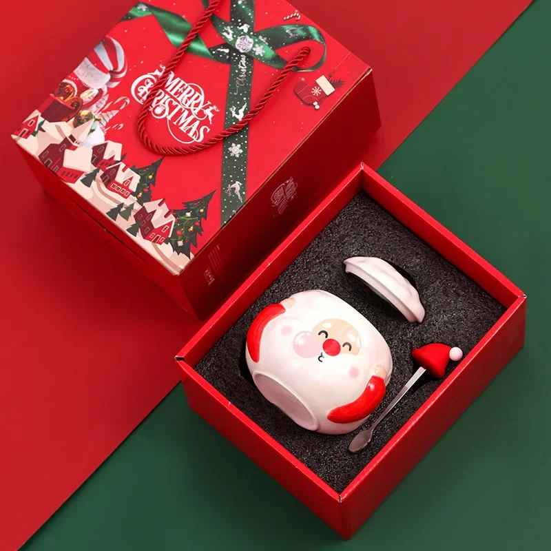 Cool and Cute Christmas Santa Mug with Gift Box