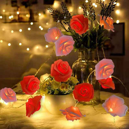 Romantic LED Foam Rose String Lights