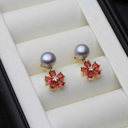 Beautiful Dangling Natural Freshwater Pearl Earrings