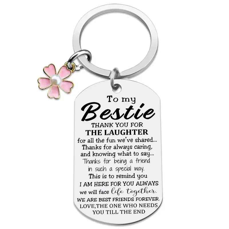 To Bestie Keychain Gift