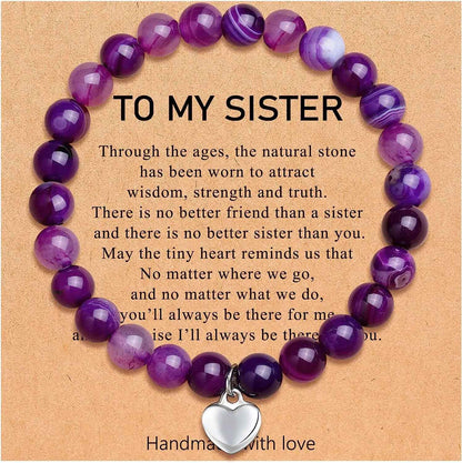 To My Sister I'll Always Be There For You Bracelet