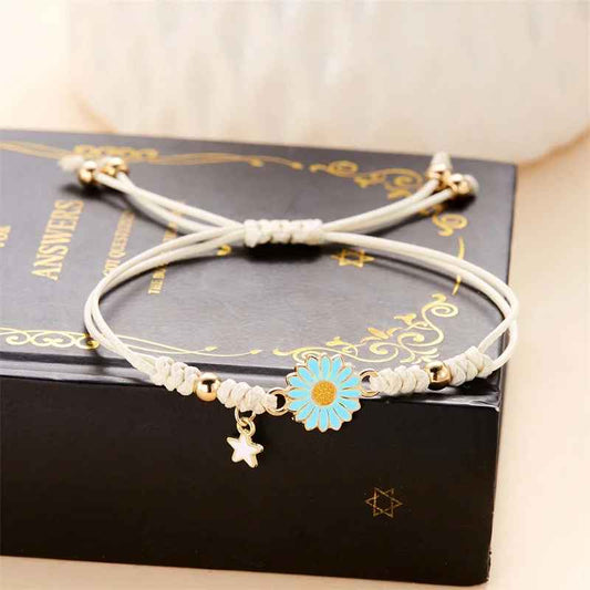 Cute Sunflower Daisy Adjustable Bracelet