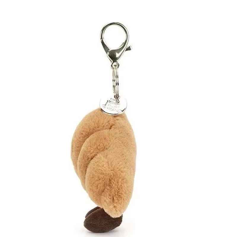 Cute Doll Toast Bread Plush Toy Keychain